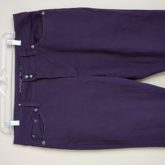 Size 16/32 Code Blue Marielle Slim Straight Blingy Purple Denim Jeans 16 - Picture 4 of 12
